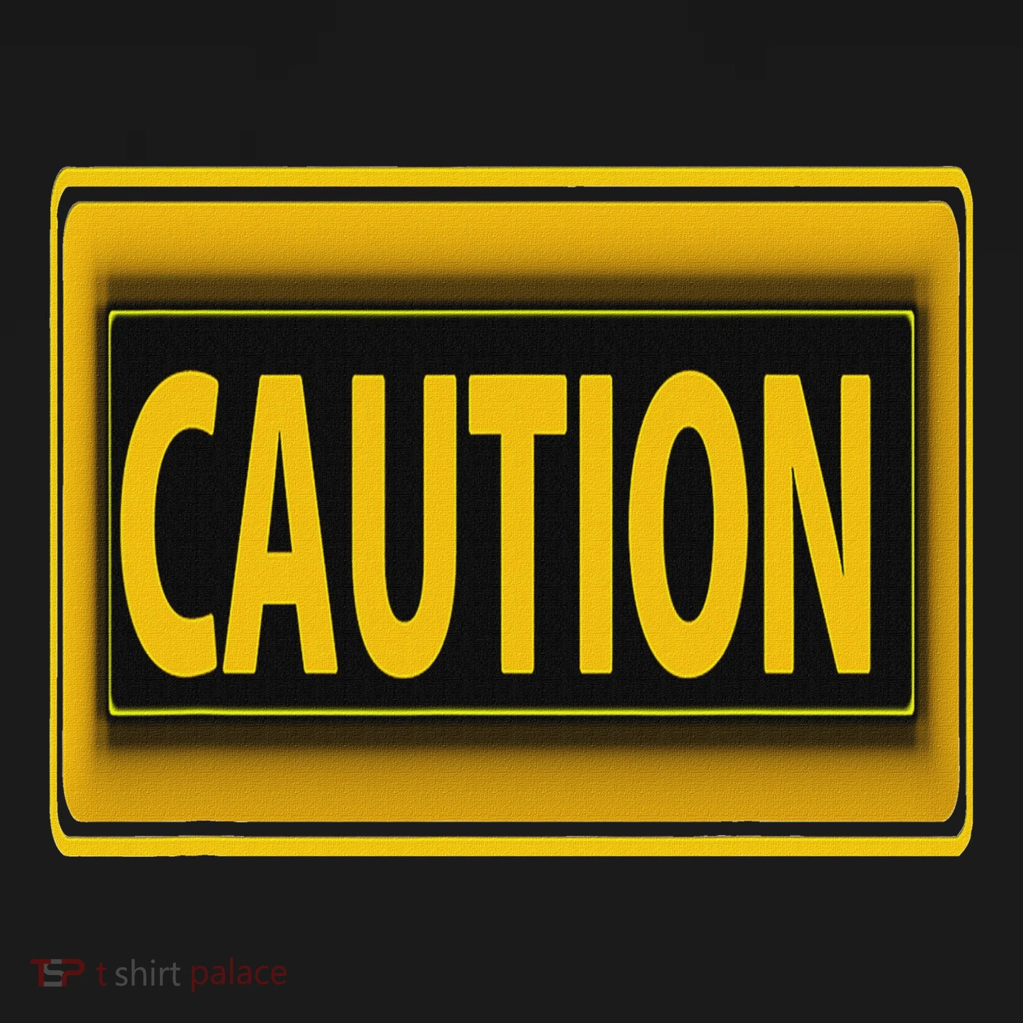 Caution Caution Warning Watch Out Proceed With Care Apron
