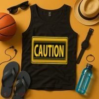 Caution Caution Warning Watch Out Proceed With Care Tank Top thumb 4