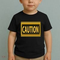 Caution Caution Warning Watch Out Proceed With Care Toddler T-Shirt thumb 2