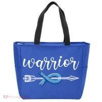 Colon Cancer Warrior Colon Cancer Awareness Meaningful Gift Tote Bag thumb 0