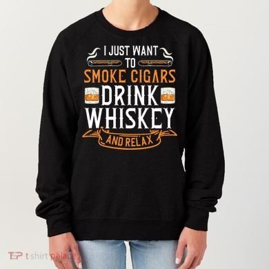 Cuban Cigar Whiskey Scotch Drinker Women's Sweatshirt