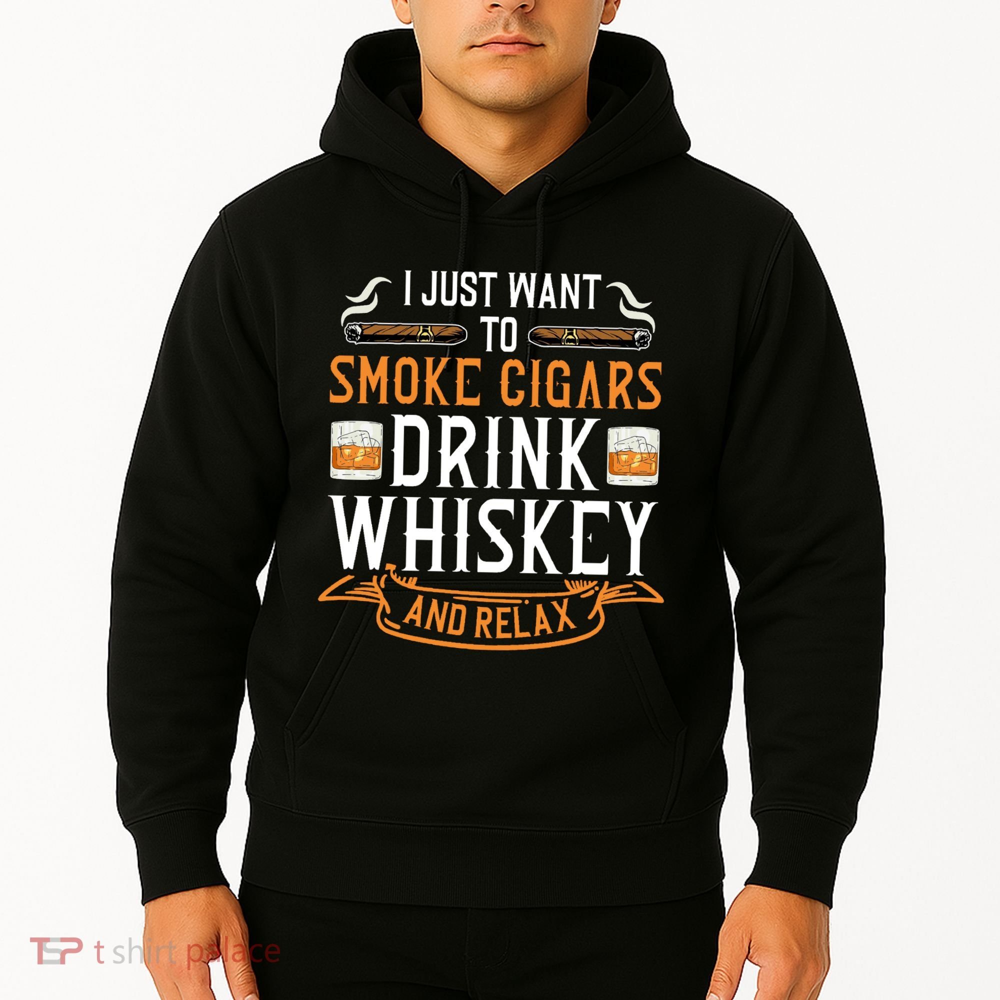 Cuban Cigar Whiskey Scotch Drinker Hoodie