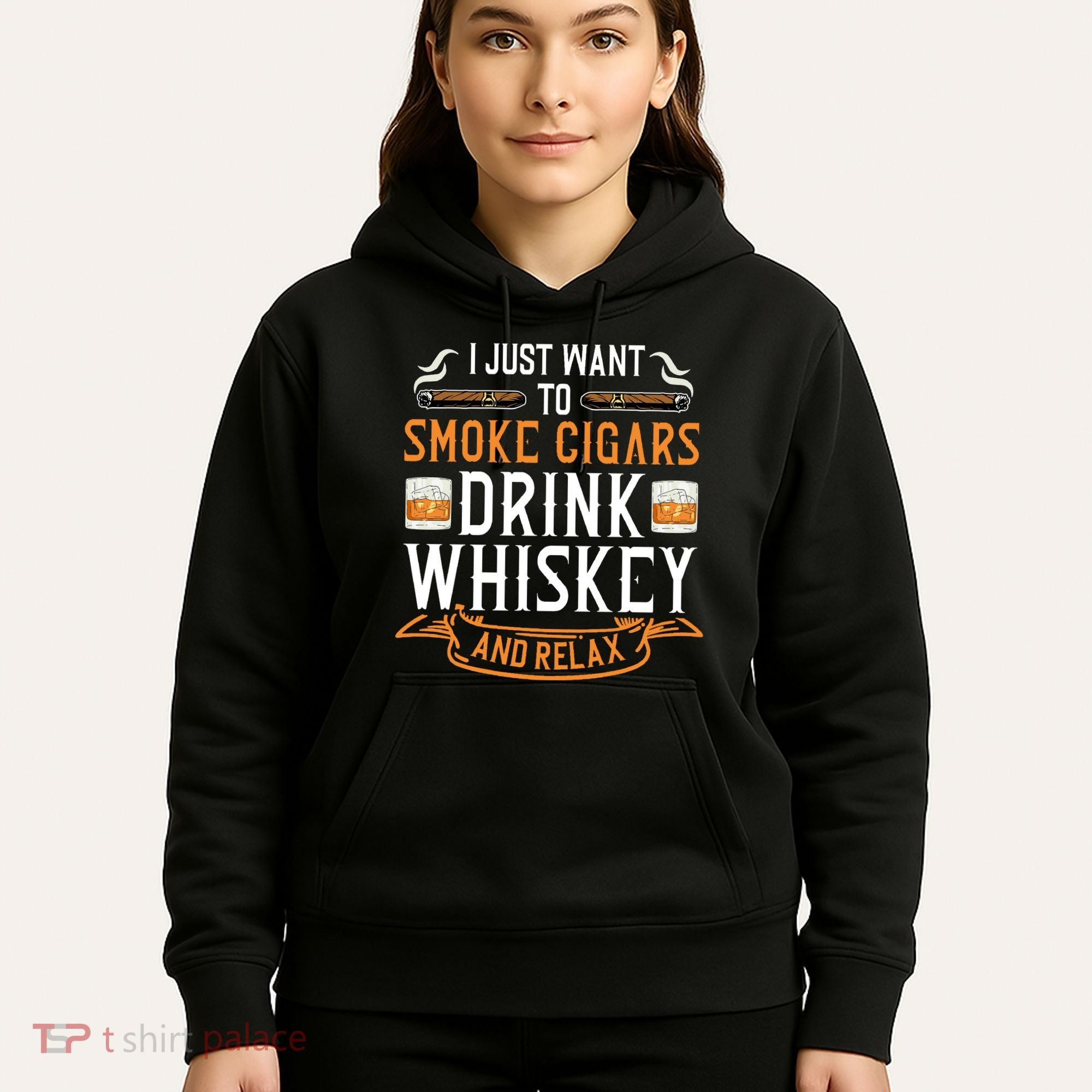 Cuban Cigar Whiskey Scotch Drinker Hoodie