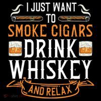 Cuban Cigar Whiskey Scotch Drinker Long Sleeve Shirt thumb 2