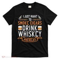 Cuban Cigar Whiskey Scotch Drinker T-Shirt thumb 0