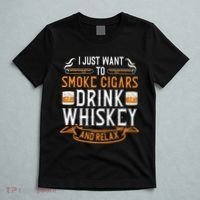 Cuban Cigar Whiskey Scotch Drinker T-Shirt thumb 5