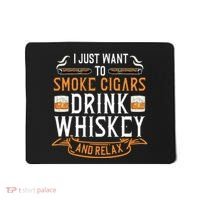 Cuban Cigar Whiskey Scotch Drinker Mousepad thumb 0
