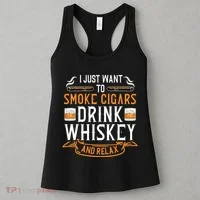 Cuban Cigar Whiskey Scotch Drinker Women's Tank Top thumb 3