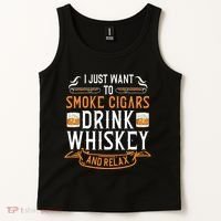 Cuban Cigar Whiskey Scotch Drinker Tank Top thumb 2