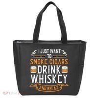Cuban Cigar Whiskey Scotch Drinker Tote Bag thumb 0