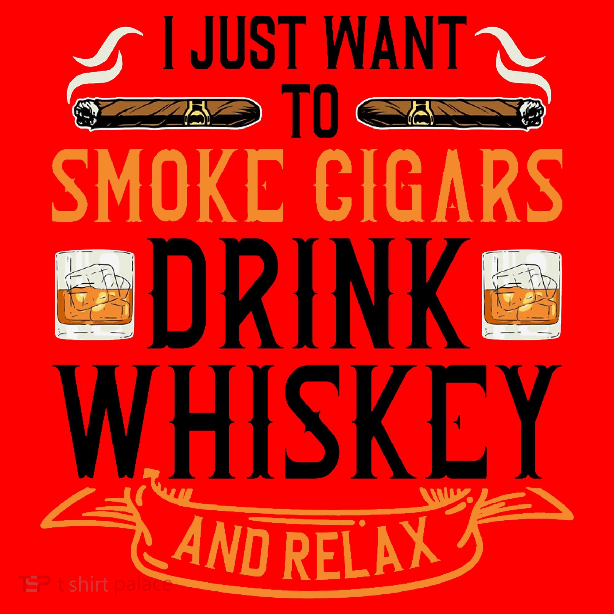 Cuban Cigar Whiskey Scotch Drinker Santa Hat