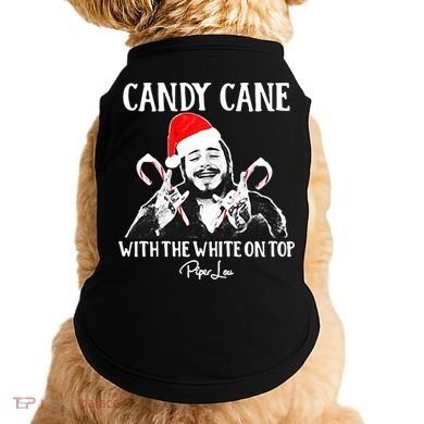 Candy Cane With The White On Top Christmas Doggie Tank