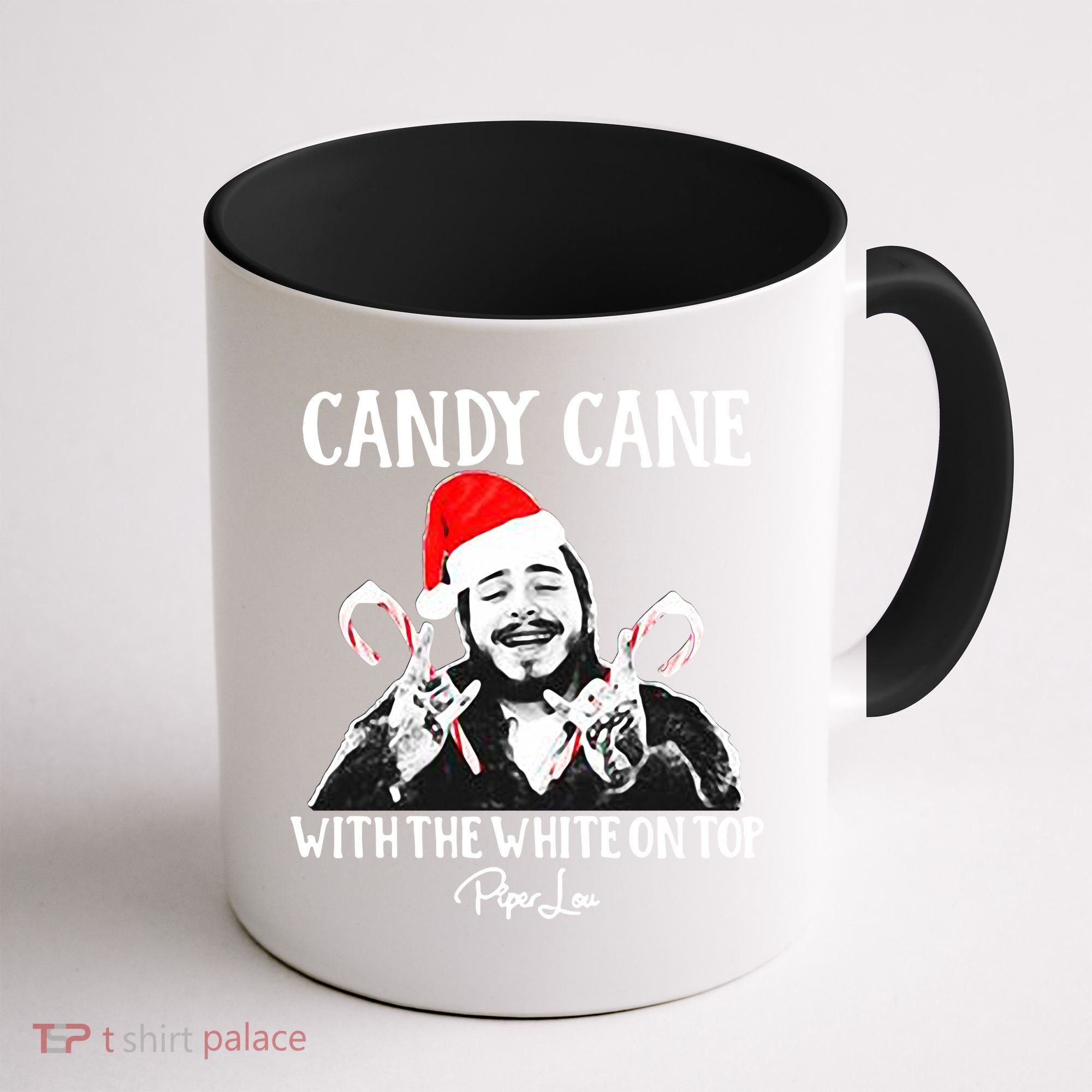 Candy Cane With The White On Top Christmas Coffee Mug