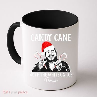 Candy Cane With The White On Top Christmas Coffee Mug
