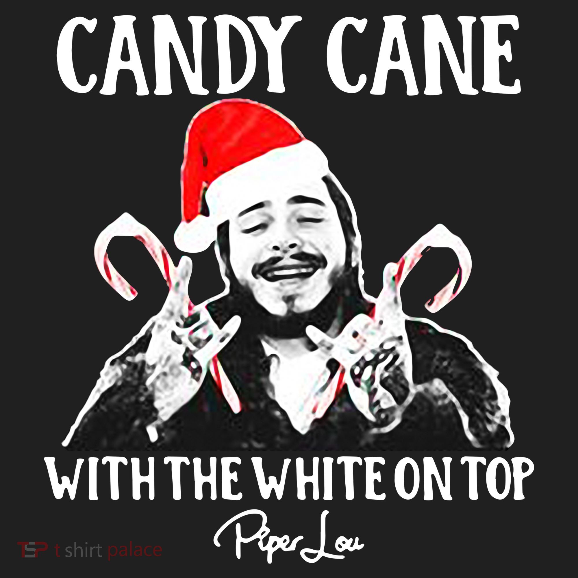 Candy Cane With The White On Top Christmas Beanie