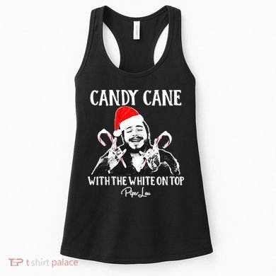 Candy Cane With The White On Top Christmas Women's Tank Top