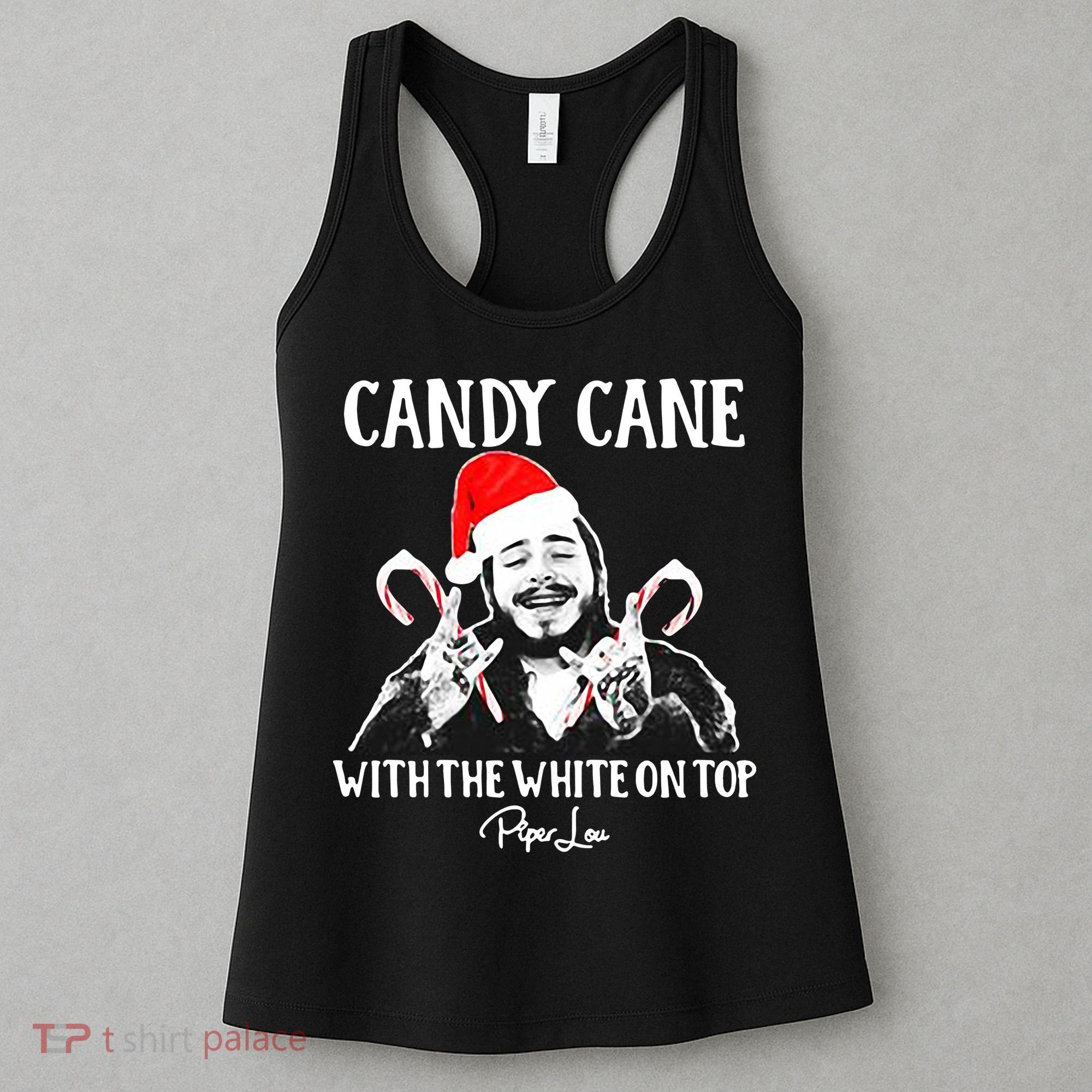 Candy Cane With The White On Top Christmas Women's Tank Top