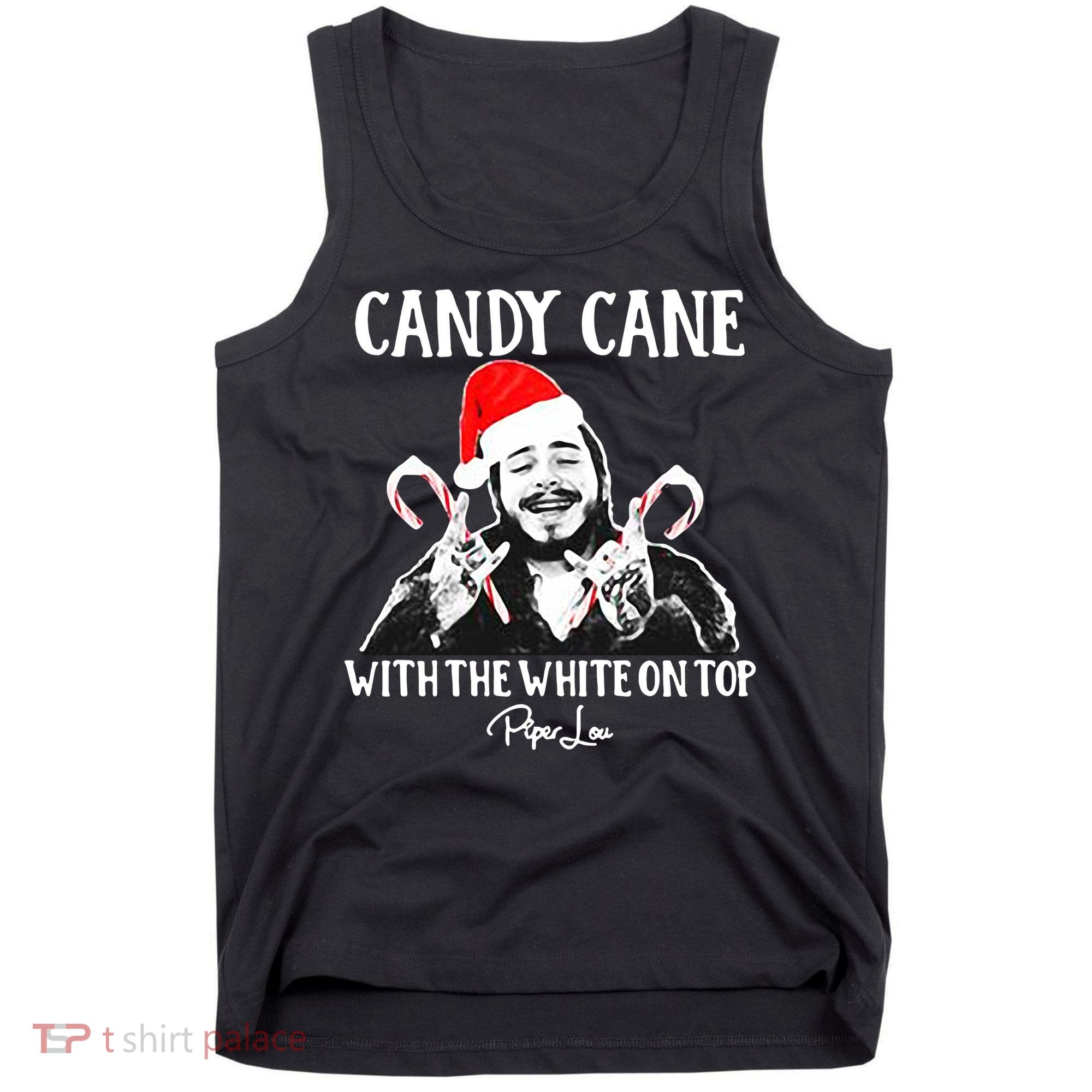 Candy Cane With The White On Top Christmas Tank Top