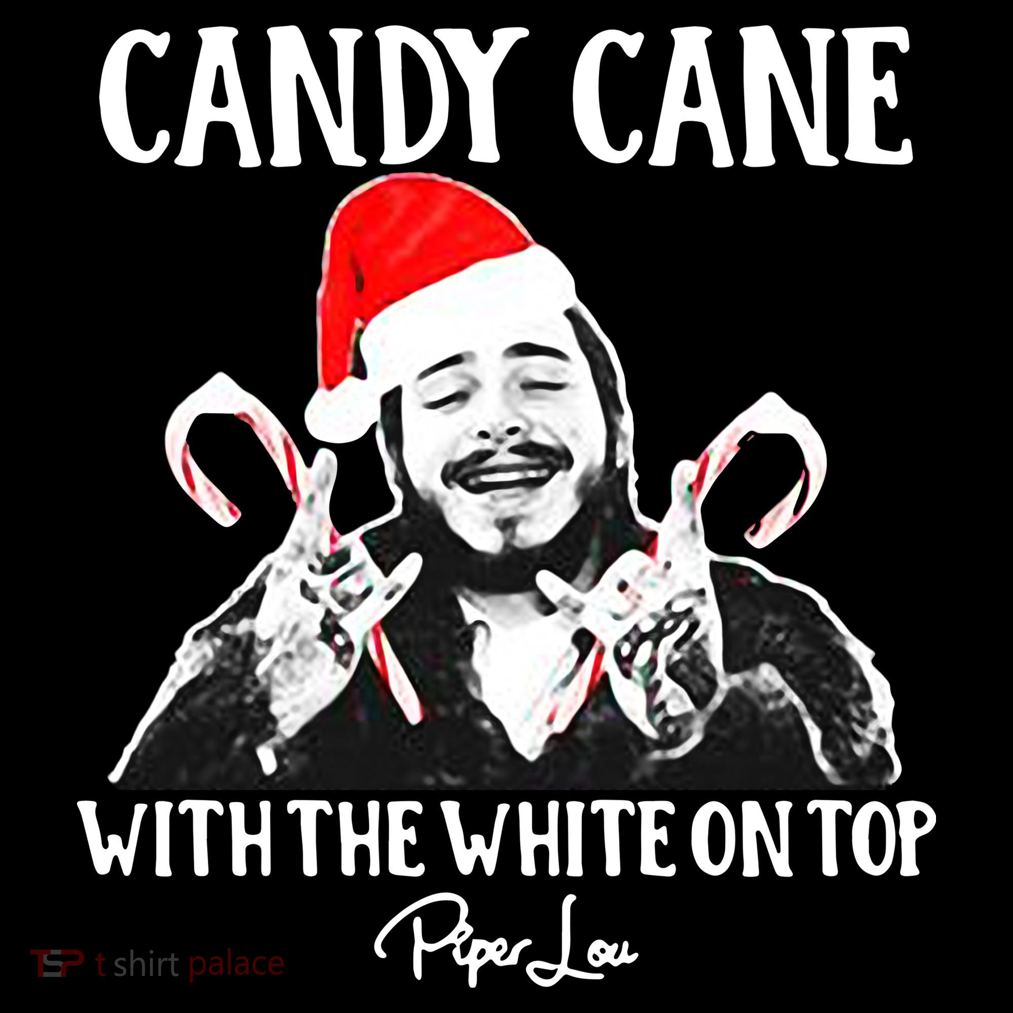 Candy Cane With The White On Top Christmas Tank Top