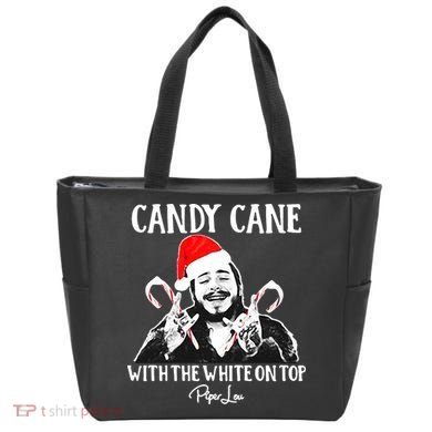 Candy Cane With The White On Top Christmas Tote Bag