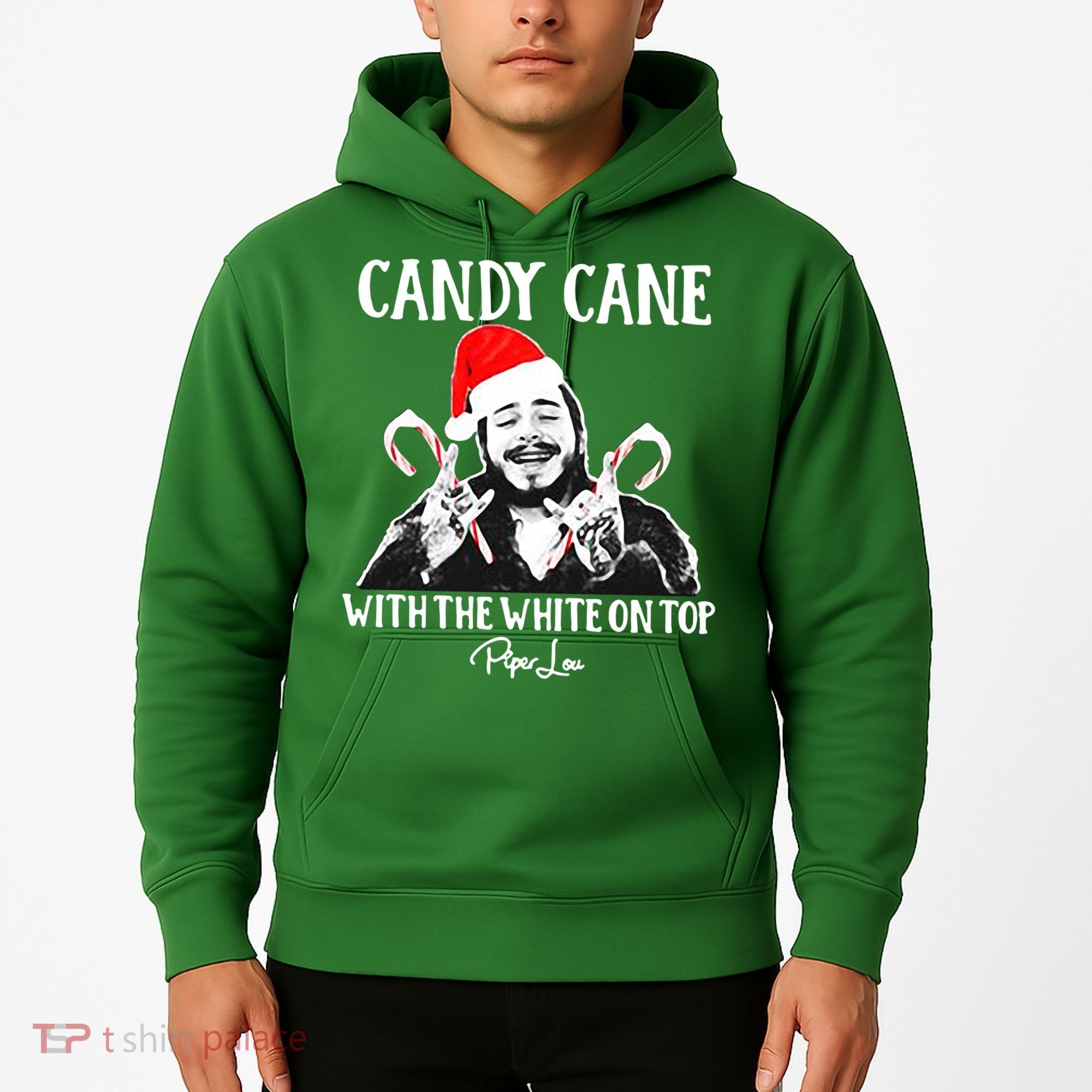 Candy Cane With The White On Top Christmas Hoodie