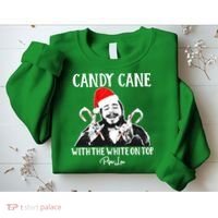 Candy Cane With The White On Top Christmas Sweatshirt thumb 2