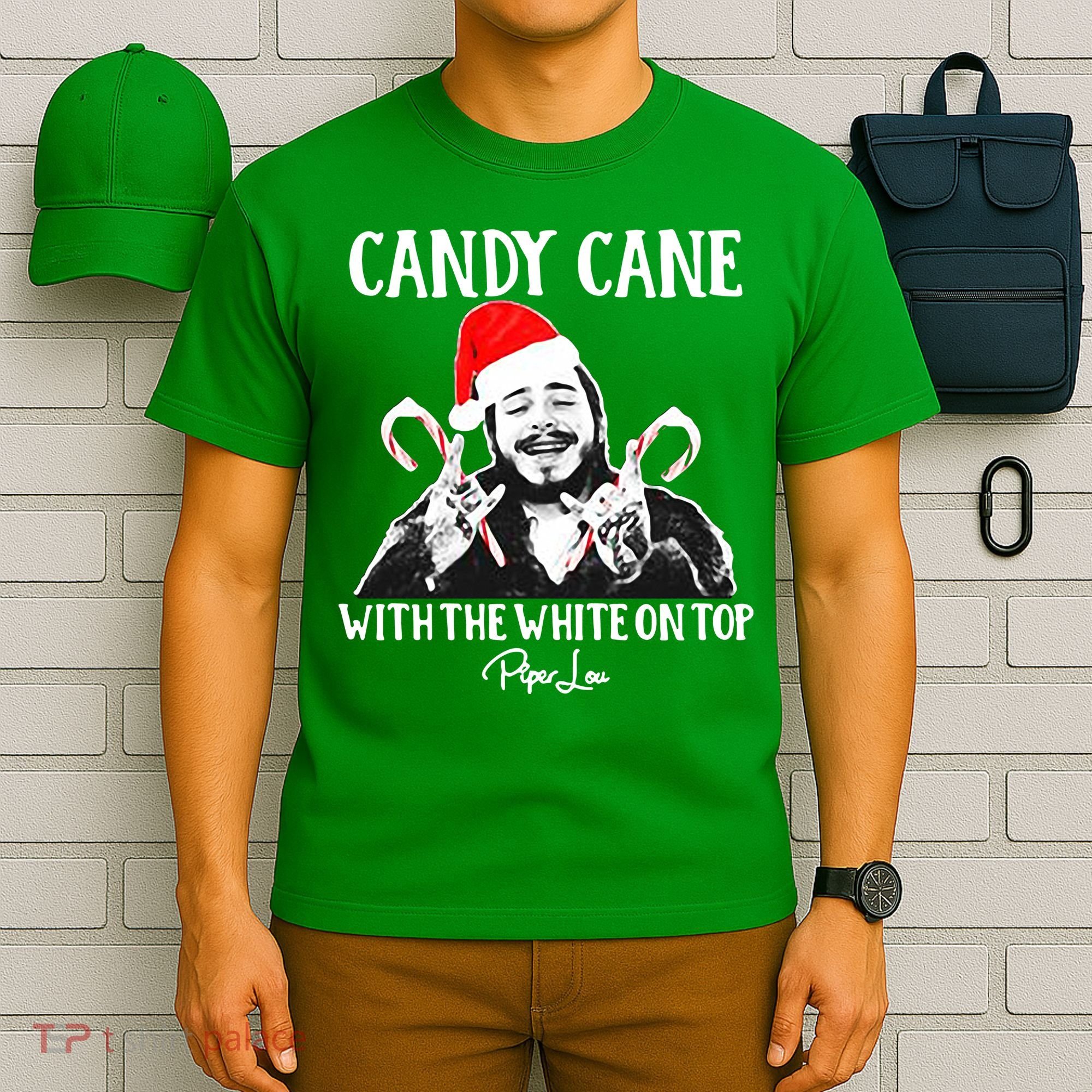 Candy Cane With The White On Top Christmas T-Shirt