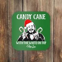 Candy Cane With The White On Top Christmas Coaster thumb 0