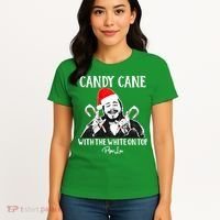 Candy Cane With The White On Top Christmas Women's T-Shirt thumb 4