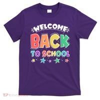 Cute Colorful Welcome Back To School T-Shirt thumb 0
