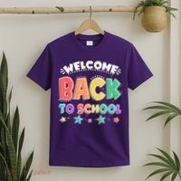 Cute Colorful Welcome Back To School T-Shirt thumb 2