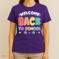 Cute Colorful Welcome Back To School T-Shirt thumb 4