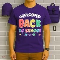 Cute Colorful Welcome Back To School T-Shirt thumb 6
