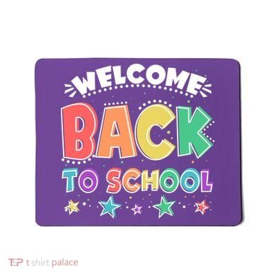 Cute Colorful Welcome Back To School Mousepad