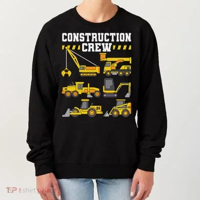 Construction Crew Worker Excavator Women's Sweatshirt