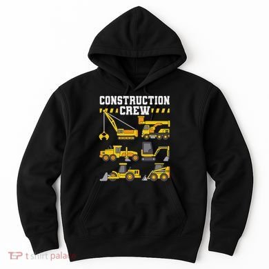 Construction Crew Worker Excavator Hoodie