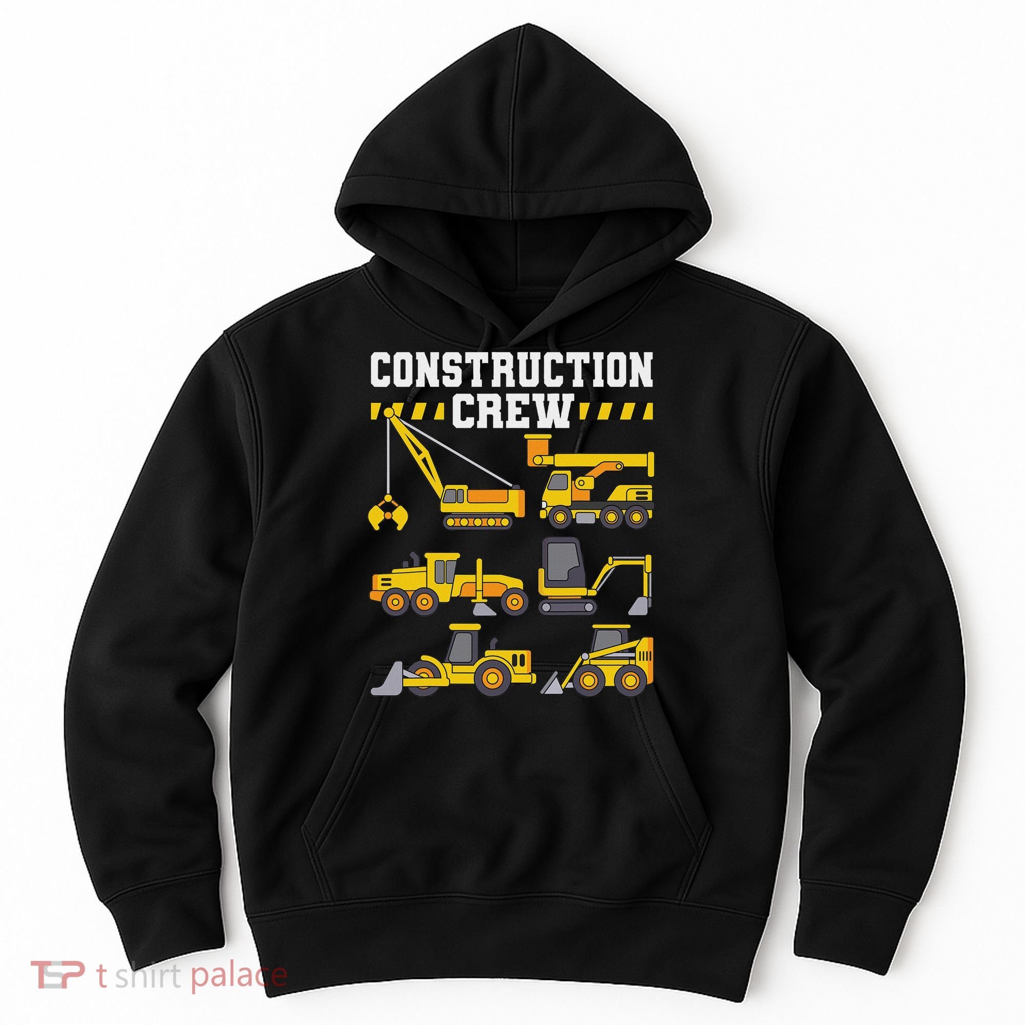 Construction Crew Worker Excavator Hoodie