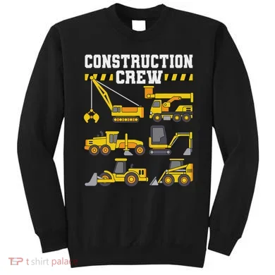 Construction Crew Worker Excavator Sweatshirt