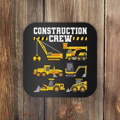 Construction Crew Worker Excavator Coaster