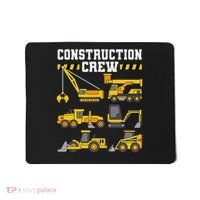 Construction Crew Worker Excavator Mousepad thumb 0