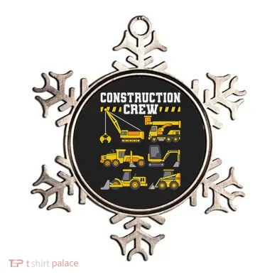 Construction Crew Worker Excavator Ornament