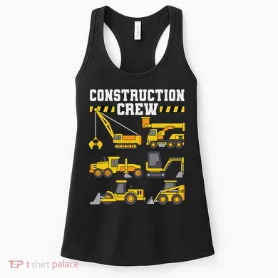 Construction Crew Worker Excavator Women's Tank Top