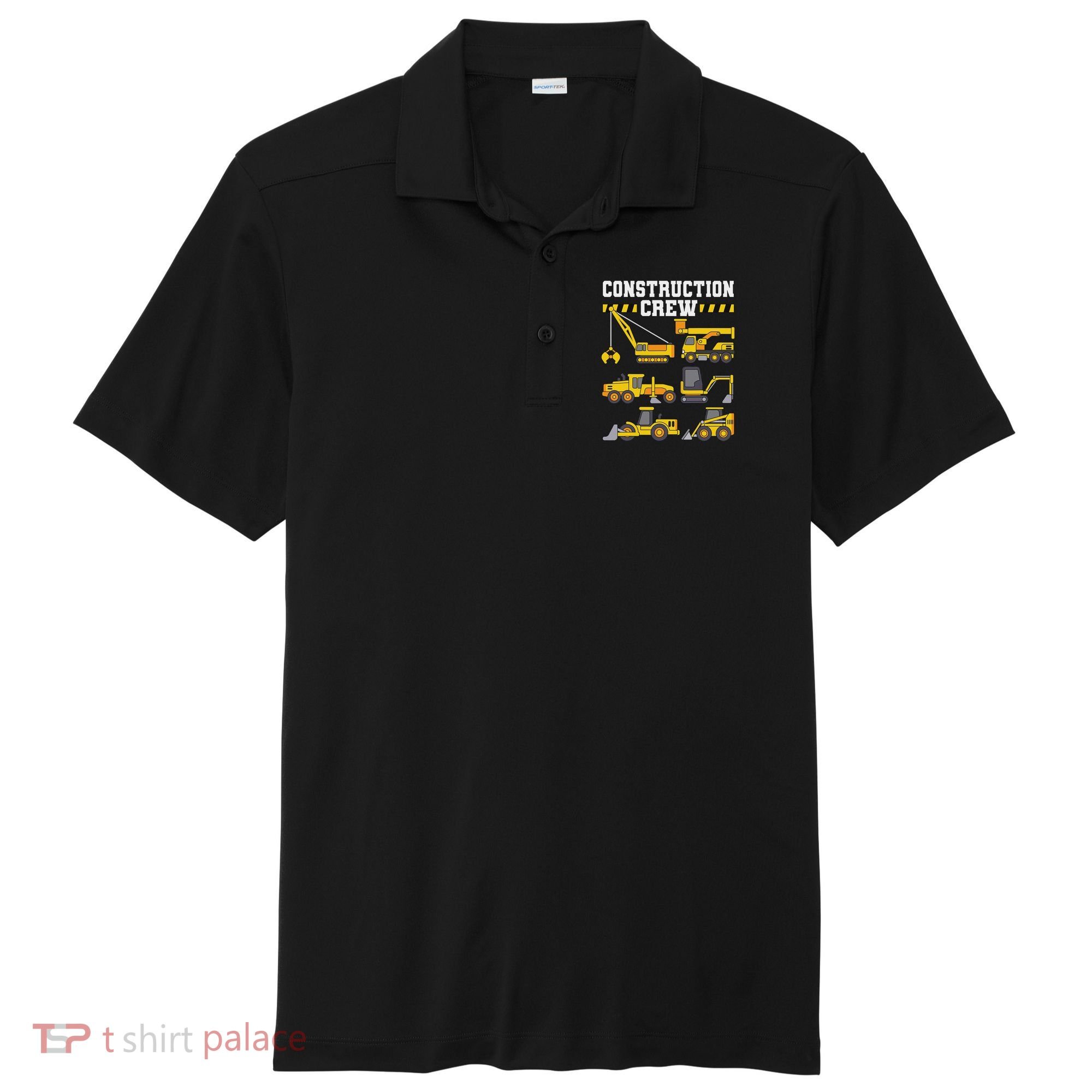 Construction Crew Worker Excavator Sport-Tek Posi-UV Pro Polo