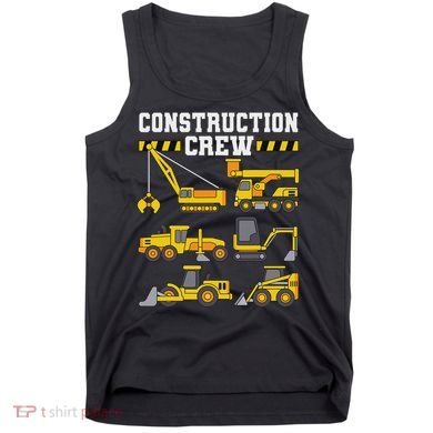 Construction Crew Worker Excavator Tank Top