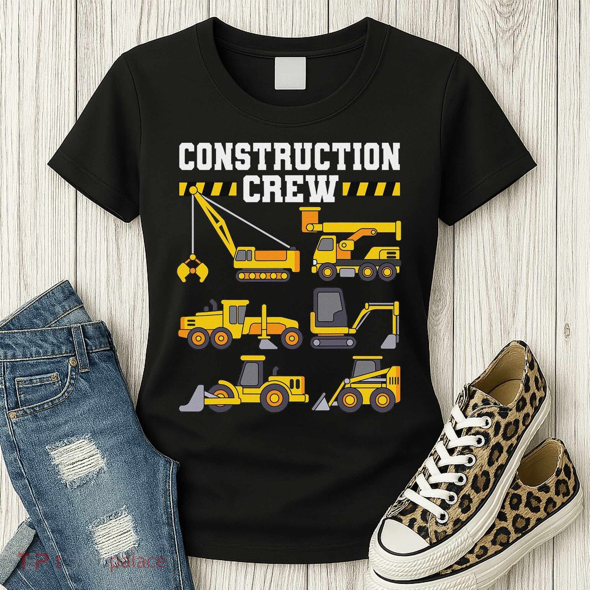 Construction Crew Worker Excavator Women's T-Shirt