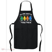 Cute Christmas We Shine Brighter Together Apron thumb 0