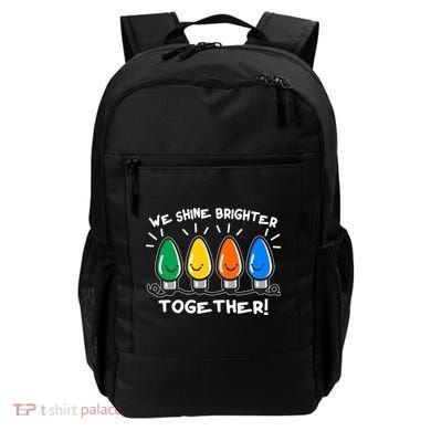 Cute Christmas We Shine Brighter Together Backpack