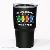Cute Christmas We Shine Brighter Together Tumbler thumb 0