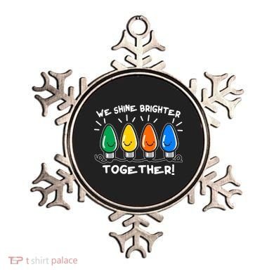 Cute Christmas We Shine Brighter Together Ornament