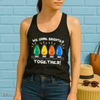 Cute Christmas We Shine Brighter Together Women's Tank Top thumb 2